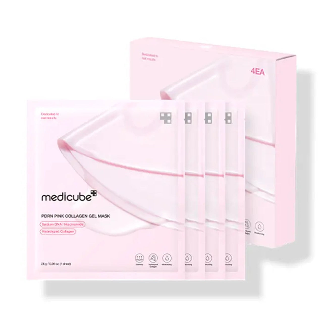 Medicube – Pink Collagen Gel Masks (4 pieces x 28g)