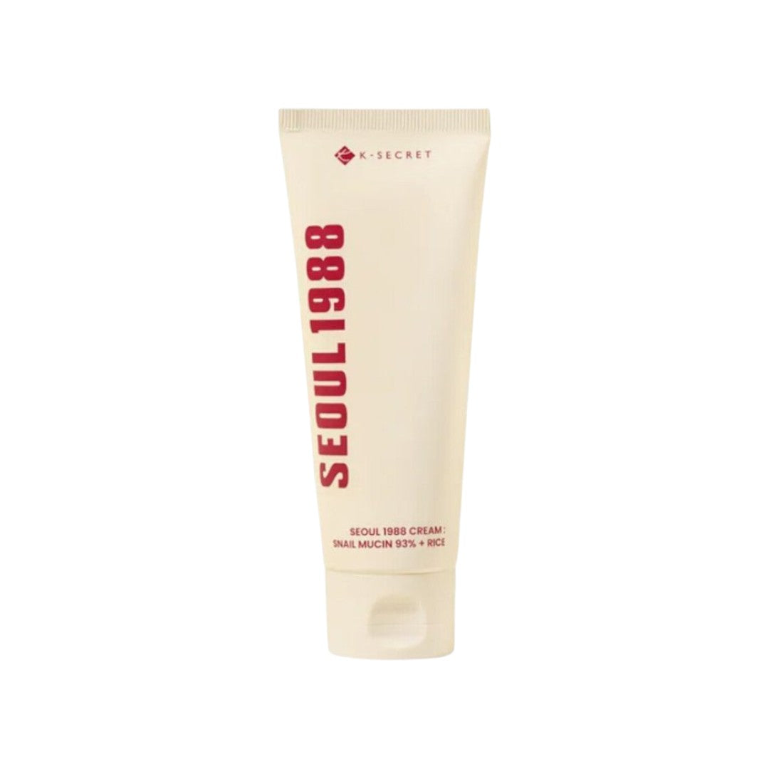 K-SECRET – SEOUL 1988 Cream : Snail Mucin 93% + Rice – 100ml